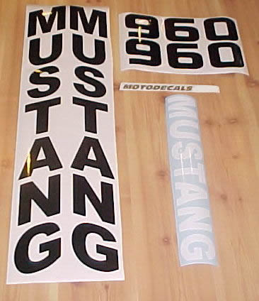 Mustang 960 Decal Stickers